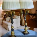 DL02. Pair of bronze figural lamps. 